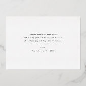 Liefde rond kerstmis folie feestdagenkaart (Achterkant)