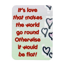 Liefde Rond Vlakke Leuke Magneet