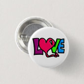 Liefde Ronde Button 3,2 Cm (Voorkant /achterkant)