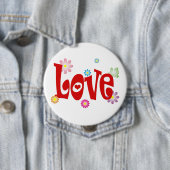 Liefde Ronde Button 4,0 Cm (In situ)