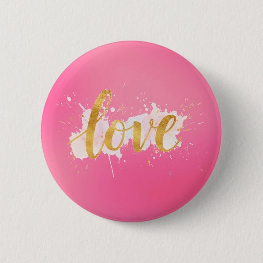 Liefde Ronde Button 5,7 Cm (Voorkant)