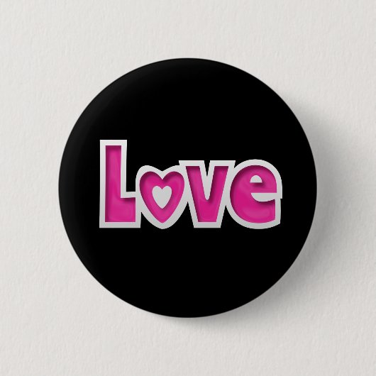 Liefde Ronde Button 5,7 Cm (Voorkant)
