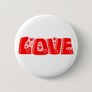 Liefde Ronde Button 5,7 Cm