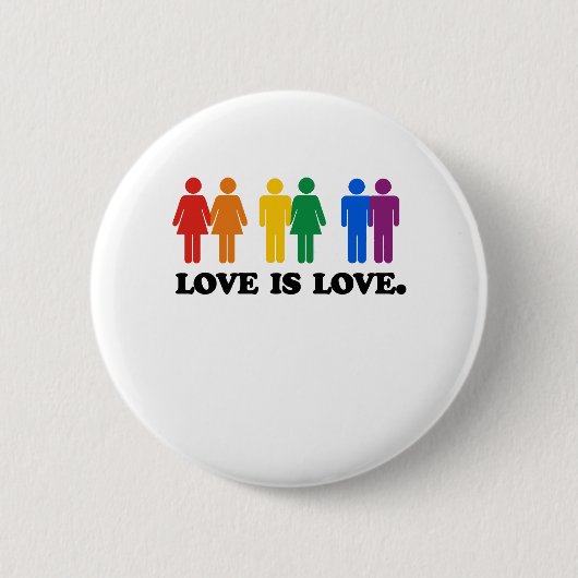 Liefde Ronde Button 5,7 Cm (Voorkant)