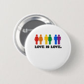 Liefde Ronde Button 5,7 Cm (Voorkant /achterkant)