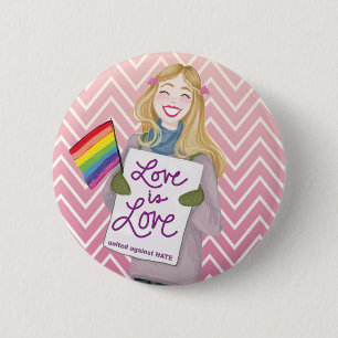 Liefde Ronde Button 5,7 Cm