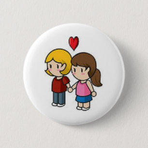 Liefde Ronde Button 5,7 Cm