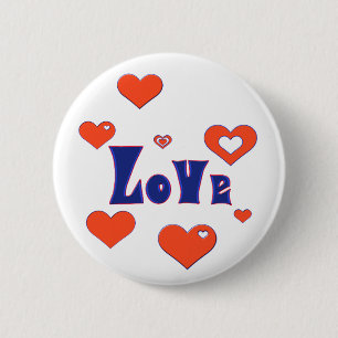 Liefde Ronde Button 5,7 Cm