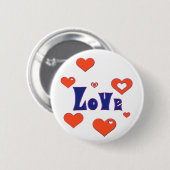 Liefde Ronde Button 5,7 Cm (Voorkant /achterkant)