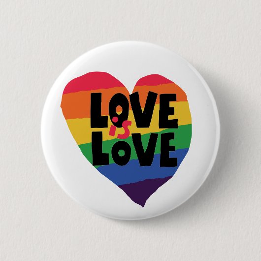 Liefde Ronde Button 5,7 Cm (Voorkant)