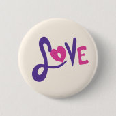 Liefde Ronde Button 5,7 Cm (Voorkant)
