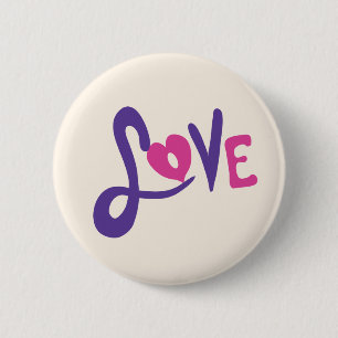 Liefde Ronde Button 5,7 Cm