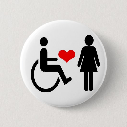 liefde ronde button 5,7 cm (Voorkant)