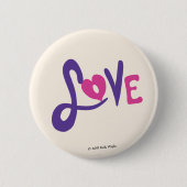 Liefde Ronde Button 5,7 Cm (Voorkant)