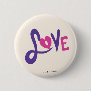 Liefde Ronde Button 5,7 Cm