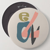 Liefde Ronde Button 6,0 Cm (Voorkant /achterkant)