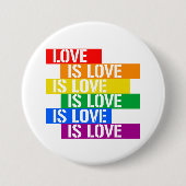 Liefde Ronde Button 7,6 Cm (Voorkant)