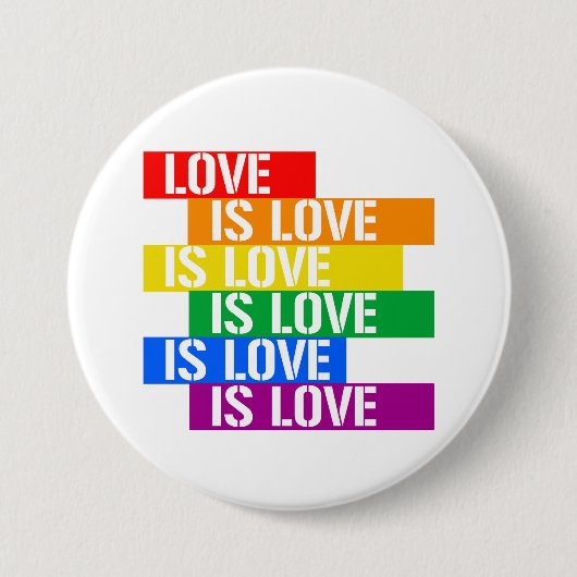 Liefde Ronde Button 7,6 Cm (Voorkant)