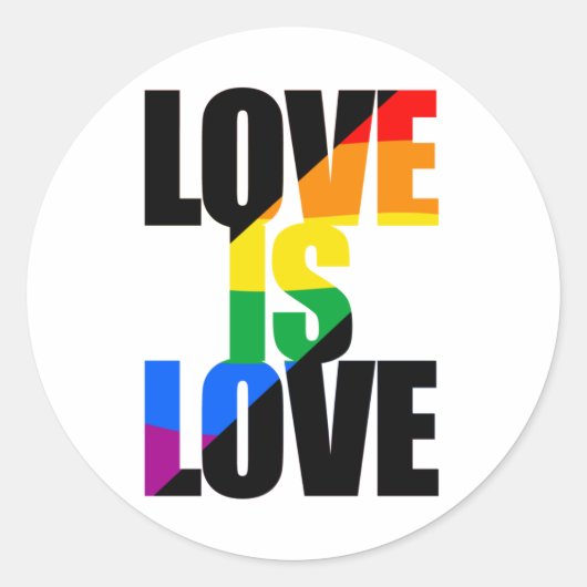 Liefde Ronde Sticker (Voorkant)