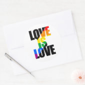 Liefde Ronde Sticker (Envelop)