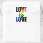 Liefde Ronde Sticker (Tas)