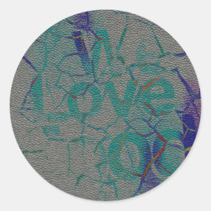 Liefde Ronde Sticker