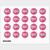 LIEFDE RONDE STICKER (Vel)