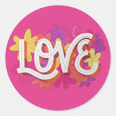 LIEFDE RONDE STICKER (Voorkant)