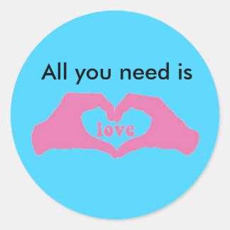 Liefde Ronde Sticker