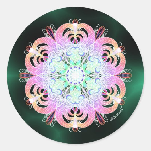 Liefde Ronde Sticker (Voorkant)