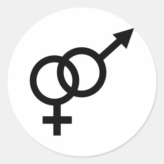 Liefde Ronde Sticker (Voorkant)