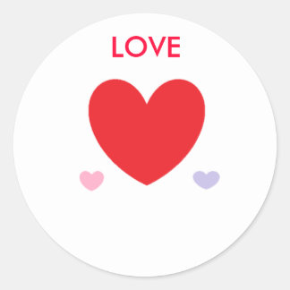 liefde ronde sticker