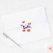 Liefde Ronde Sticker (Envelop)