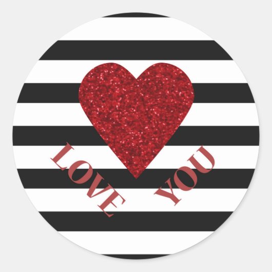 Liefde Ronde Sticker (Voorkant)