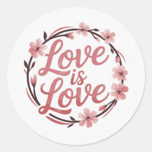 Liefde Ronde Sticker