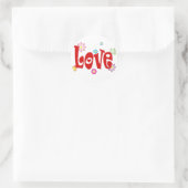 Liefde Ronde Sticker (Tas)