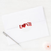 Liefde Ronde Sticker (Envelop)