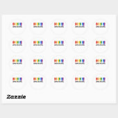 Liefde Ronde Sticker (Vel)