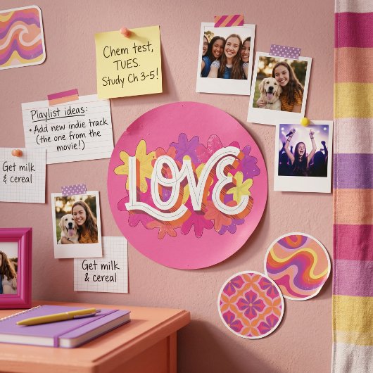 LIEFDE RONDE STICKER