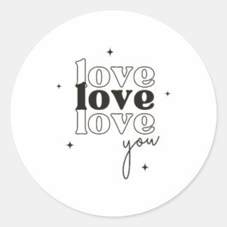 Liefde Ronde Sticker