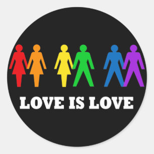 Liefde Ronde Sticker
