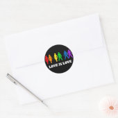 Liefde Ronde Sticker (Envelop)
