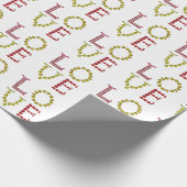 Liefde, rood en geel cadeaupapier (Hoek)