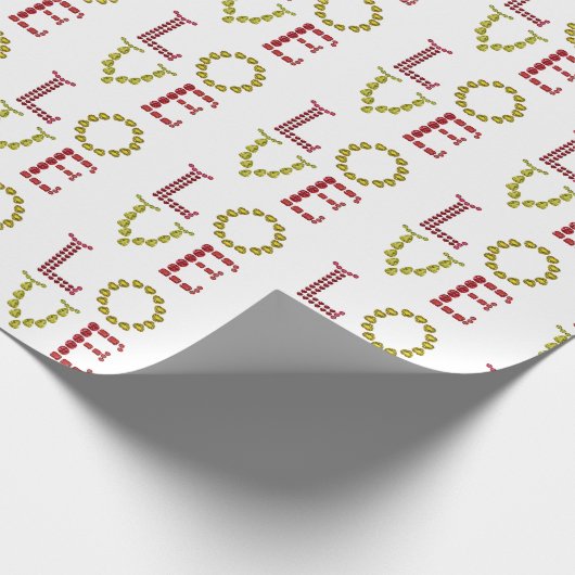 Liefde, rood en geel cadeaupapier (Hoek)