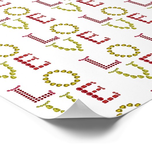 Liefde, rood en geel poster (Hoek)