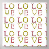 Liefde, rood en geel poster (Voorkant)