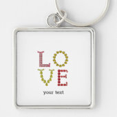 Liefde, rood en geel sleutelhanger (Voorkant)