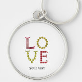 Liefde, rood en geel sleutelhanger (Voorkant)