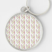 Liefde, rood en geel sleutelhanger (Voorkant)