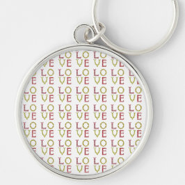 Liefde, rood en geel sleutelhanger